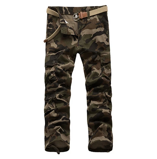 WEONEDREAM, хорошее качество, военные Карго, длинные штаны, мужские, горячие, тактические, камуфляжные, мужские хлопковые брюки, 3 цвета, Размер 29-40 - Цвет: Green Camo