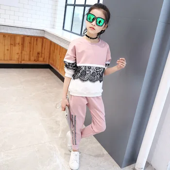 

Sports Costume For Girls Lace Clothing For Girls Autumn Infant Girl Clothes Teenage Girls Clothing Set Kids 8 11 10 13 Years