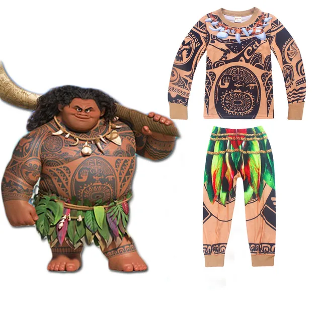summer pyjama autumn maui little boys pajamas sets 2 pcs for kids