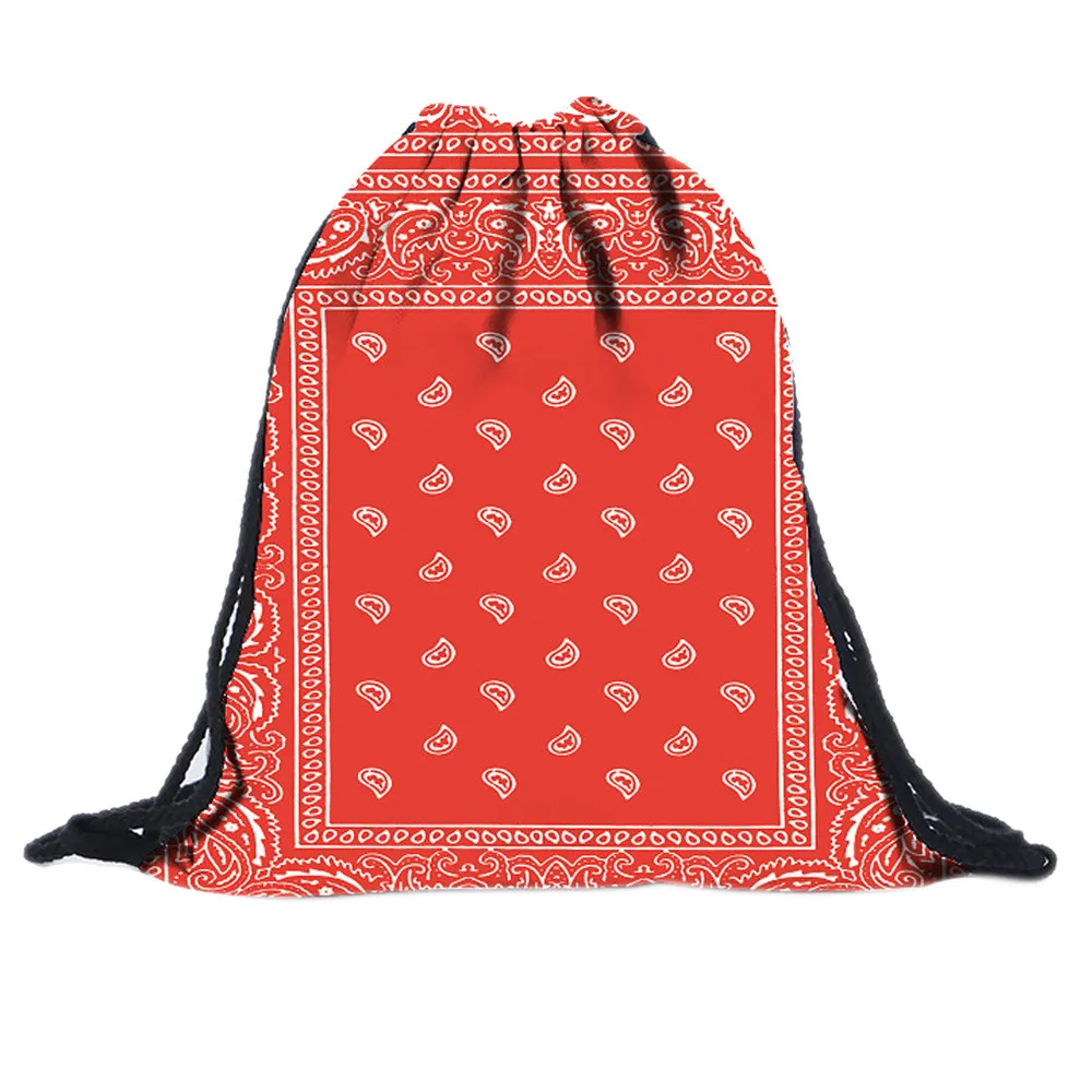 Сумки на шнуровке на заказ Логотип Рюкзак Красный 3D рюкзак с принтом на шнурках рекламные спортивные сумки с карманами для Для женщин Rugzak# L3