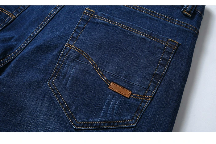 2019 новые летние джинсы мужские деловые тонкие Стрейчевые мужские повседневные брюки большого размера узкие модные простые удобные джинсы
