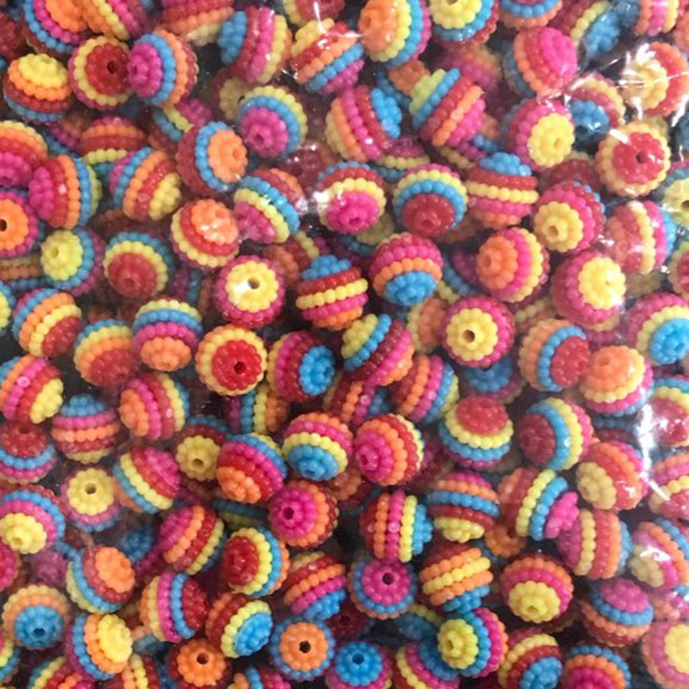 

New Size 10,20mm Colorful Bayberry Ball Imitation Pearl Beads Round Beads ABS Shamballa Charm Beads Fit Jewelry Making