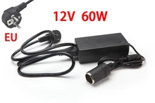 Isqueiro de cigarro de carro 60w ac 100v-240v 100v 220v a dc 12v, acendedor de cigarro adaptador conversor de potência/dc, inversor transformador de fonte de alimentação dc