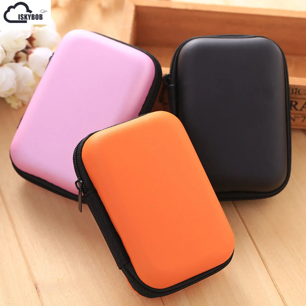 

2019 Cool Mini Pocket Hard Case Handy Zipper Bag For Small objects 5 candy COLORS