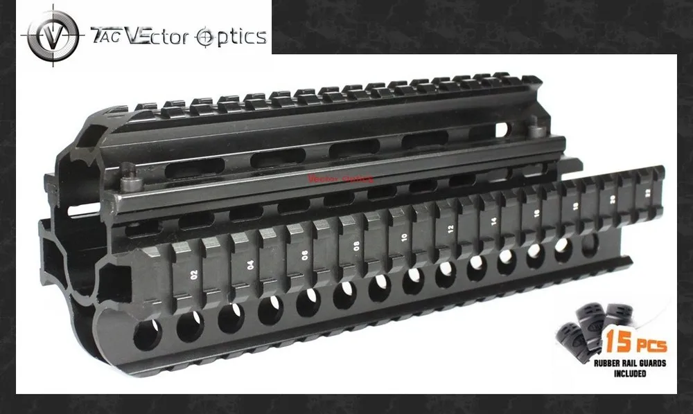 Бесплатная доставка SAIGA 7 62X39 мм Тактический Picatinny Handguard Quad Rail System Mount SG39 15x
