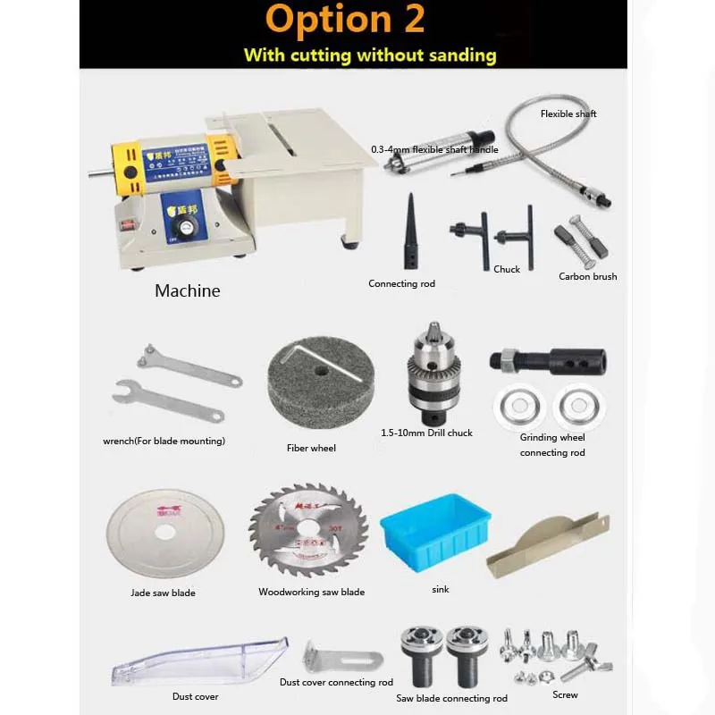 Multifunction Mini Table Saw Stone Polisher Jade Engraving Machine Grinding machine Table Saws Jade Cutting machine