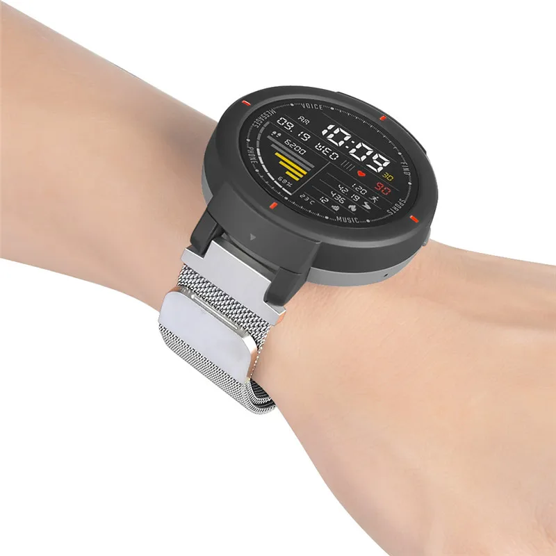 Металлическая Миланская петля, ремешок для часов Xiaomi Huami Amazfit Verge 3, магнитный адсорбционный браслет для Amazfit Verge 3
