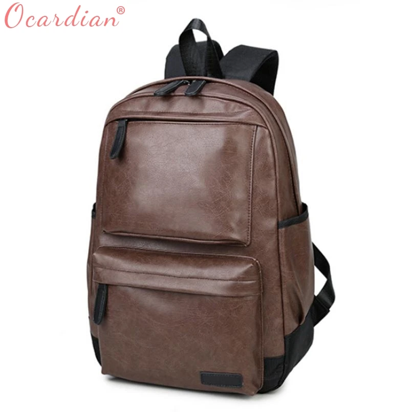 OCARDIAN Vintage Backpack Travel Leather Rucksack Shoulder School Bag School Backpacks for Girls Kids Black Color O18 OCARDIAN Vintage Backpack Travel Leather Rucksack Shoulder School Bag School Backpacks for Girls Kids Black Color O18
