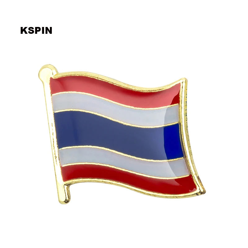 

Thailand National Flag Badges Metal Pin for Clothes Rozet Makara Replica Coins KS-0172