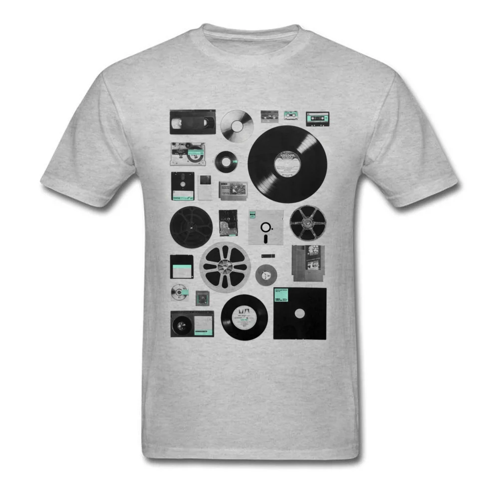 

Classic Data Elements T-shirt DJ Records T Shirt Men White Clothing Jazz Cassette Tshirt 3D Tops Cotton Tees Old Music