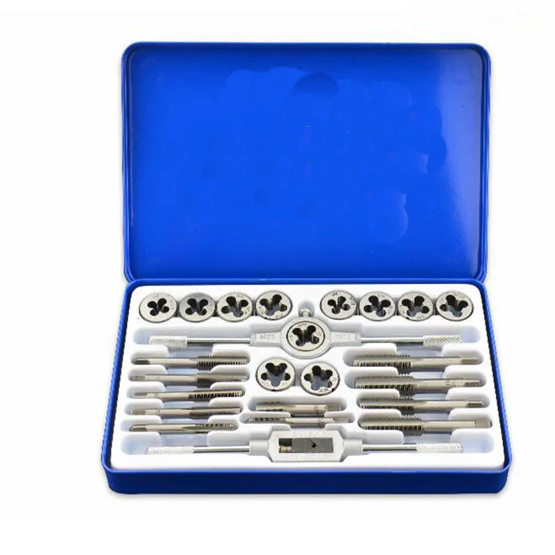 

Professional 24 Piece UNC / UNFMetric Tap and Die Workshop Garage Tool Set LY-571