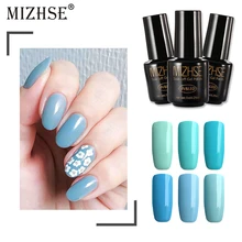 MIZHSE дизайн ногтей УФ-гель для ногтей лак es синий цвет гель лак Гель-лак все для ногтей и маникюра нужен инструмент для ногтей