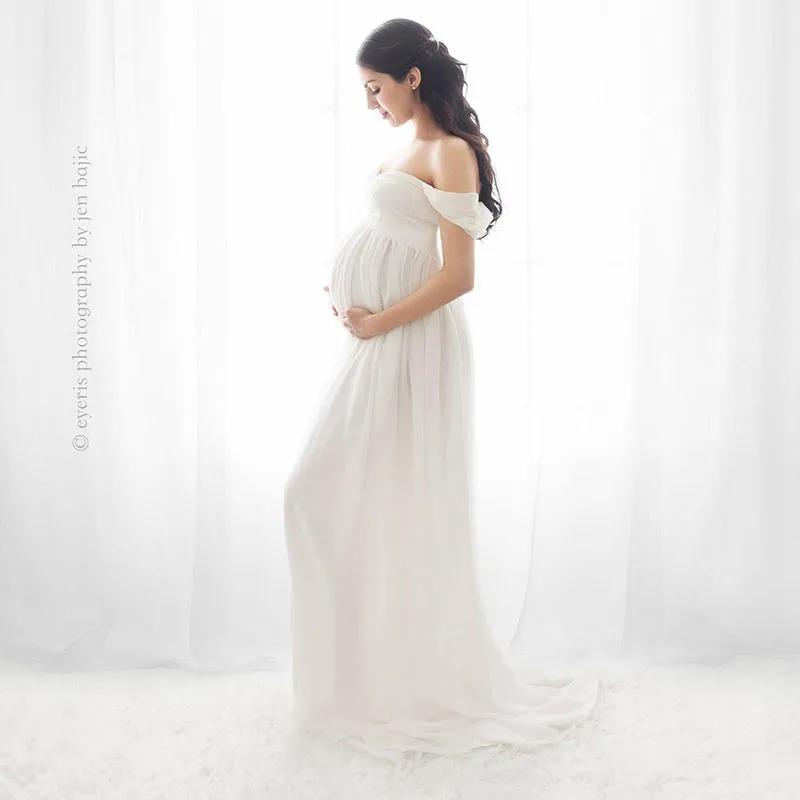 Платья для беременных для фотосессии реквизит для фотосессии беременность с открытыми плечами, сеточка, кружевные платья для беременных женщин, одежда Vestidos