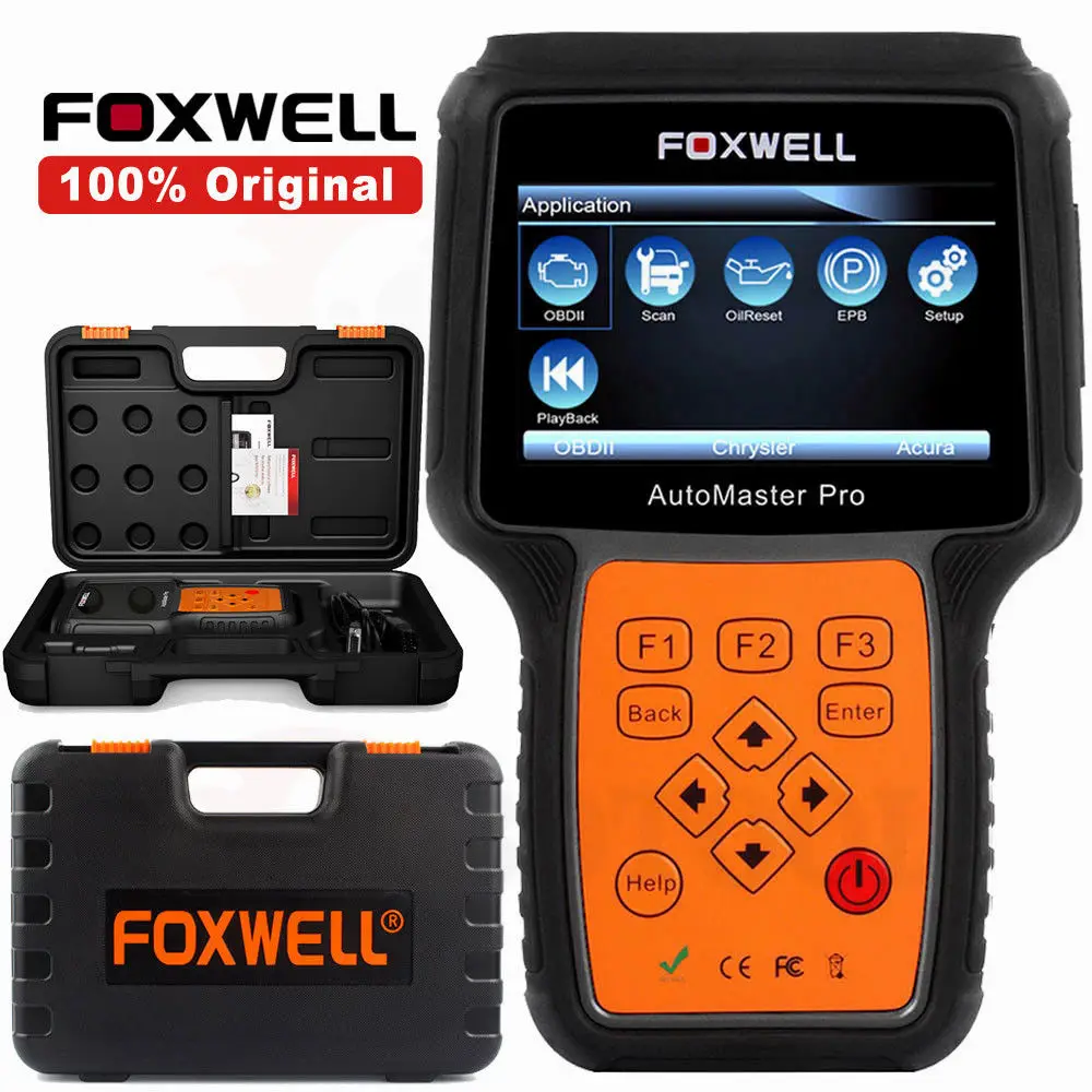 FOXWELL NT624 Pro OBD2 автомобильной сканер автомобиля ABS Airbag SRS SAS EPB масла сброса полный