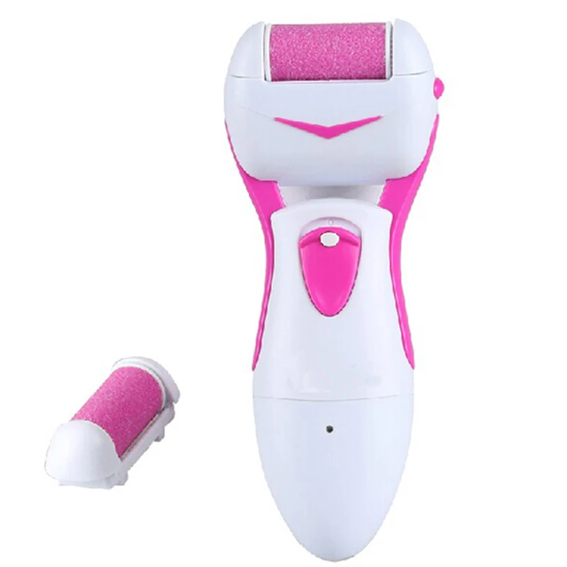 Электрический пилинг для ног rasp callus remover Педикюр для ног шлифовальный станок для удаления мертвых сухих твердых трещин кожи и мозолей - Цвет: Red Battery operate