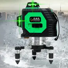 Лазерный уровень 8 Линейный аккумулятор с функцией Slash 360 поворотные самонивелирующиеся наружные европейские вертикальные и горизонтальные лазеры