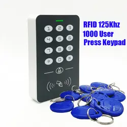 2019 Новый 125 кГц радиокарточка система контроля доступа RFID/EM клавиатуры Контролер карты доступа открывания двери мастер управление Лер