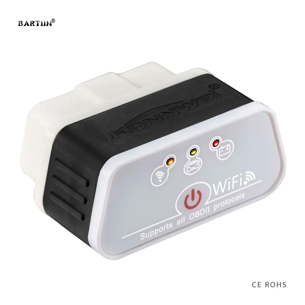 

Bartun IOS Android Elm327 Auto Diagnostic Scanner 2018 Wifi OBD OBD2 Diagnosis Tool Vag Com Code Reader Scan Tools Detector