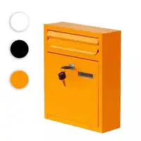 IdYllife Eisen Mailbox Garten Liefert Haus hängende Post Mail Box Abschließbar mit Schlüssel Brief Box Lockset Wasserdichte Wand Mouonted