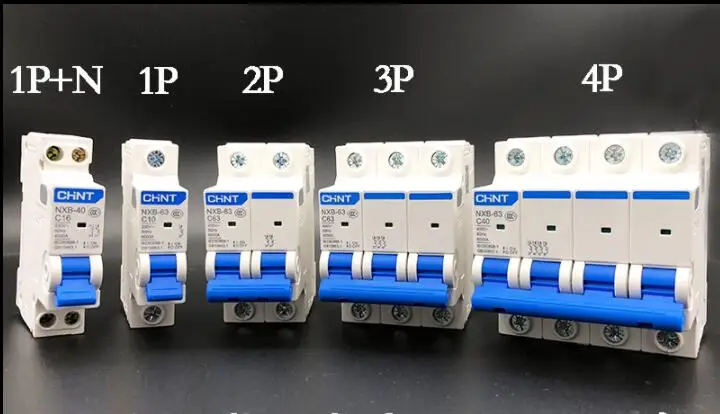 1P 1P+ N 2P 3 4PIN домашние воздушные автоматические выключатели защита от перегрузки короткого замыкания защита от быстрого отключения A005