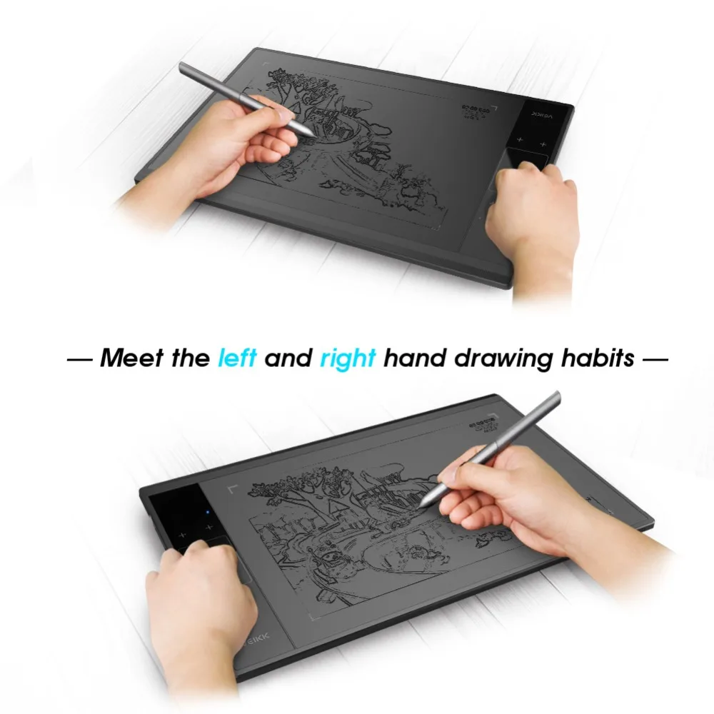  Tableta de dibujo gráfico veekk A30 con bolígrafo sin batería de 8192 niveles-10 