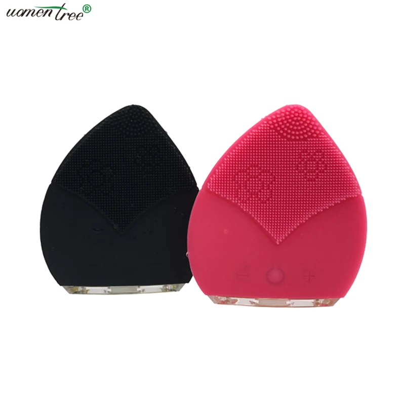 

1 Piece USB Rechargeable Sonic Vibration Massage Electric Silicone Face Pore Cleaner Cleanser Deep Clean Facial Washing Brush