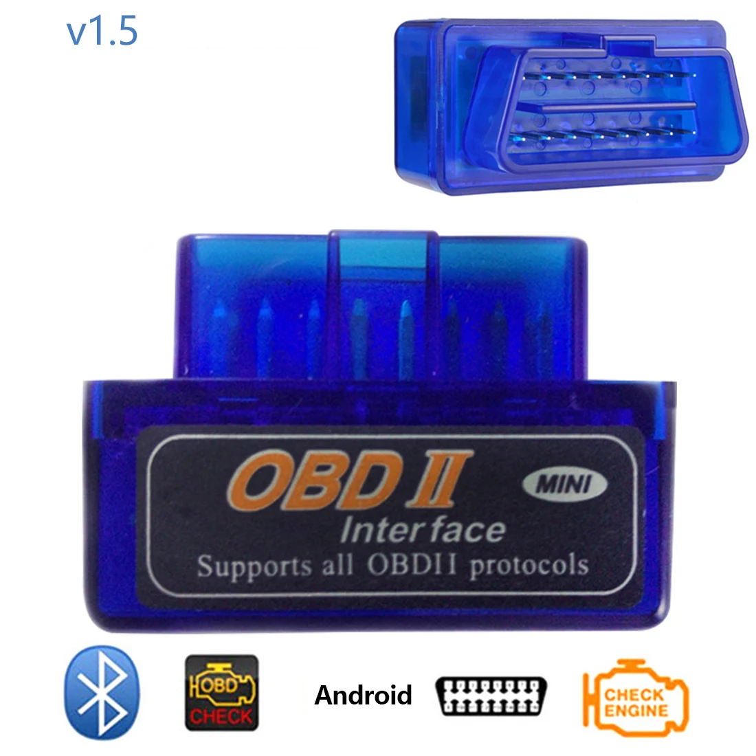 

Dewtreetali Bluetooth V2.1 Mini ELM327 Diagnostic Tool Super OBD2 Mini Elm 327 Car Code Scanner Reader For ODB2 OBDII Protocol