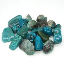 Хризоколла обрушенный камень Нерегулярные полированный природный горный кварц Чакра Исцеление Декор минералы коллекция