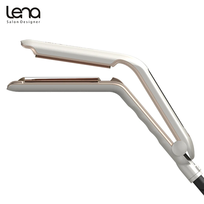 

Lena LN-414 V Shape Ions Ionic Steam Straightener Straightening Iron Flat Iron Hair Curler Curling Iron Styling Tools Styler