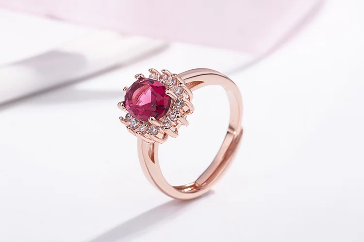Bague Ringen, модные кольца с рубином, Настоящее 925 пробы, серебряные ювелирные изделия для женщин, амулеты, вечерние аксессуары