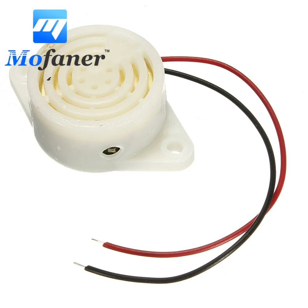 

3-24V 95DB Electronic Buzzer Beep Alarm Interrupted Sound 12V Mounting Hole
