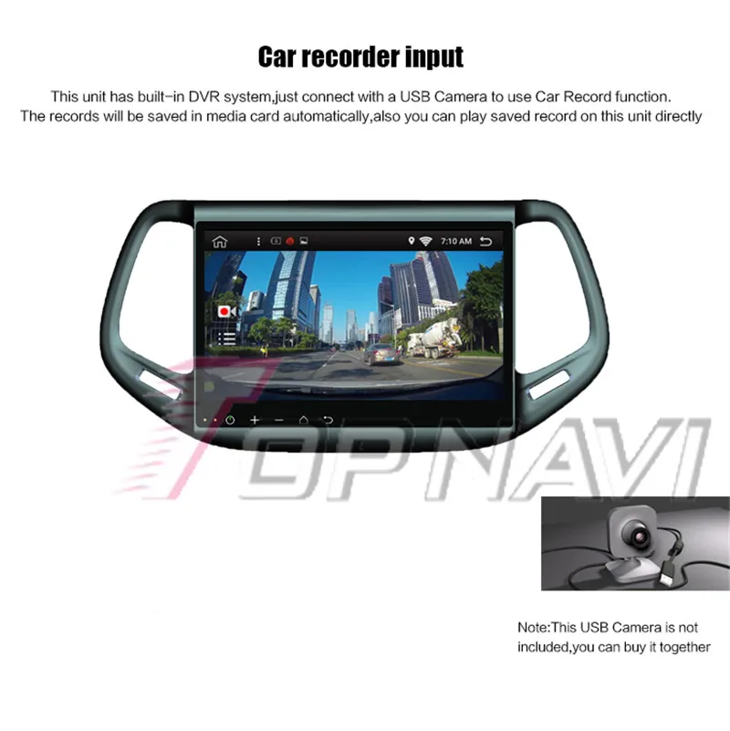 dvd player car headrest For Jeep Compass 2016