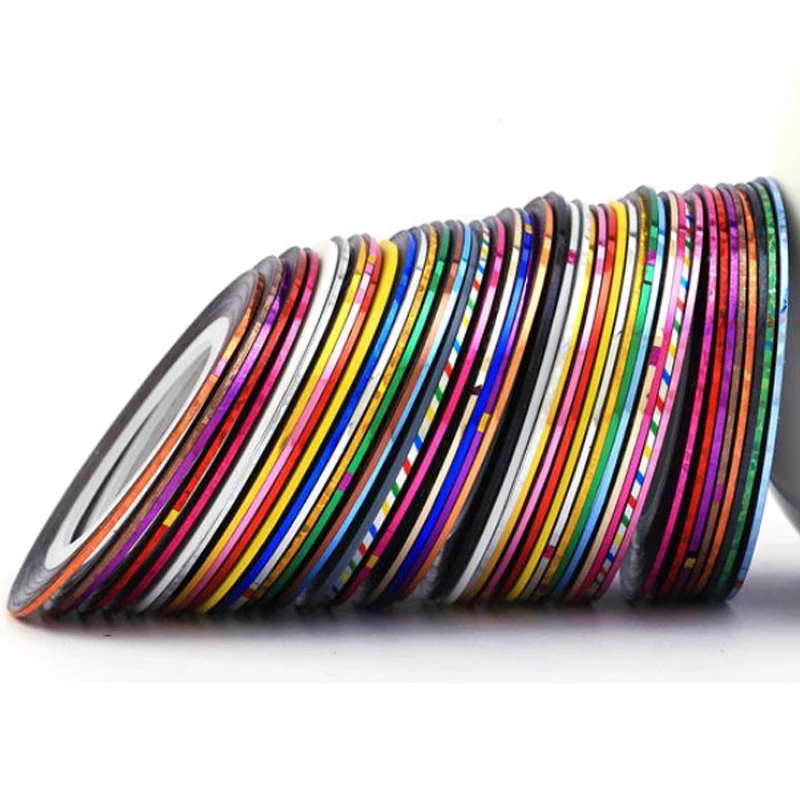 

Mixed Strip Ribbon DIY Gold Foil Laser Sticker Hard Baits Lures Sticker Flash Fly Fishing Artificial Fish Skin Jig Sticker