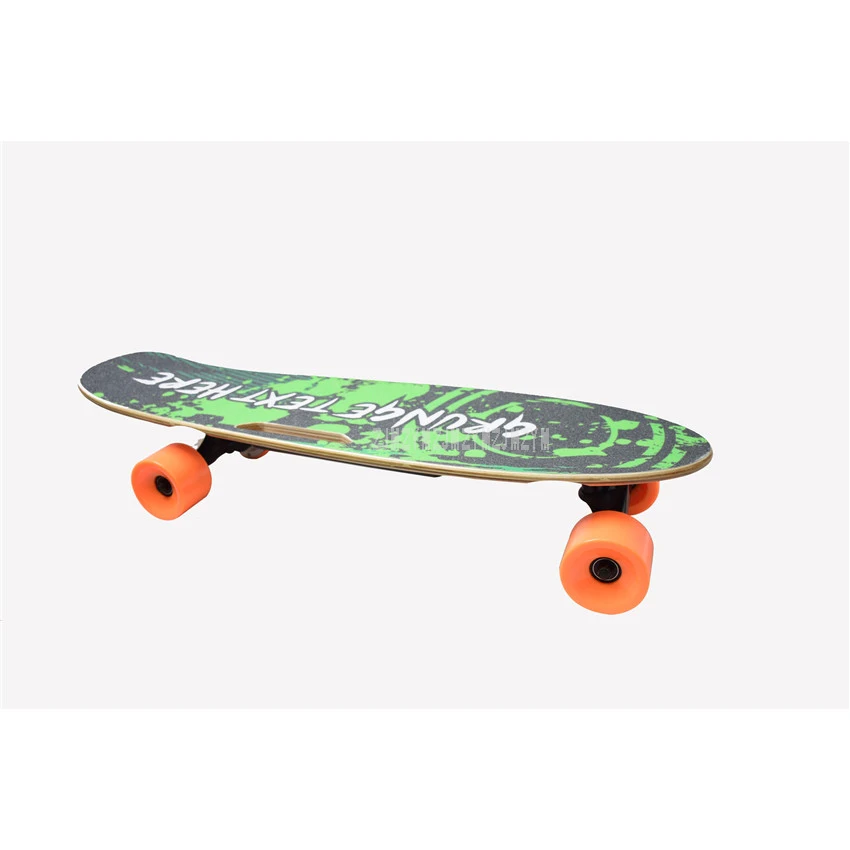 Discount 150W 4-Wheel Electric Remote Control Skateboard Scooter Wood Longboard Skate Board Mileage 10-15km Kids Adult Street Board 110V 3