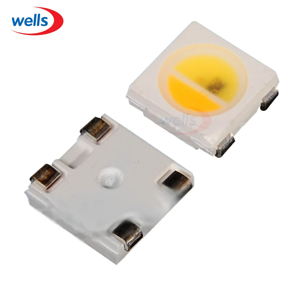 

10~1000pcs LED Chip Pixels DC 5V SK6812 WWA(White+Warm white+ Amber) SMD 5050 (similar WS2812B) Individually Addressable Digita