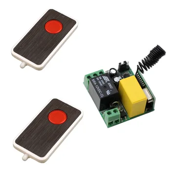

Universal Gate Remote Control AC220V 1CH Wireless Remote Control Switch System Mini Receiver with Case +Transmitter 315/433MHz