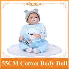 22inch 55cm Silicone baby reborn dolls, lifelike doll reborn babies toys for girl pink princess gift brinquedos for childs