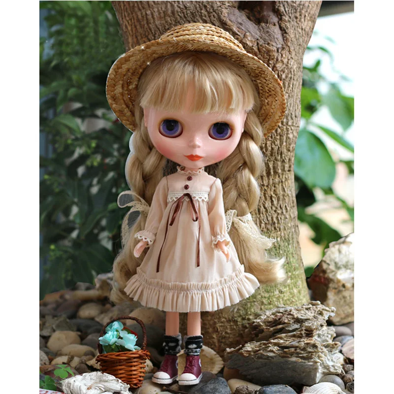 1 шт., Повседневное платье для куклы Icy Blyth, одежда для Licca, Pullip, кукла Middle Blyth, аксессуары, Подарочная игрушка для девочек