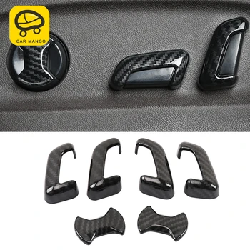 

CARMANGO For Volkswagen T-ROC 2018 Auto Car-styling Seat switch frame cover Trim Stickers Covers Interior Accessories