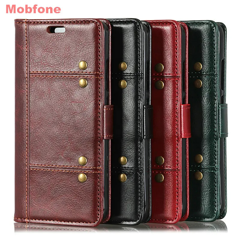 

Vintage Wallet Fundas Book Case Skin For ZTE Blade A3 A5 A7 2019 L8 Fashion Luxury PU Leather Case Flip Stand Phone Cover Cases