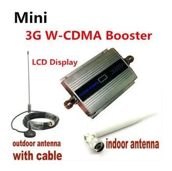 

LCD Display !!! Mini W-CDMA 2100Mhz Signal Booster 3G Repeater WCDMA Signal Repeater 3G Cell Phone Amplifier + Cable + Antenna