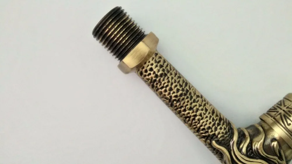 Antique bronze Dragon carved tap  faucet Garden Bibcock washing machine faucet outdoor faucet for Garden