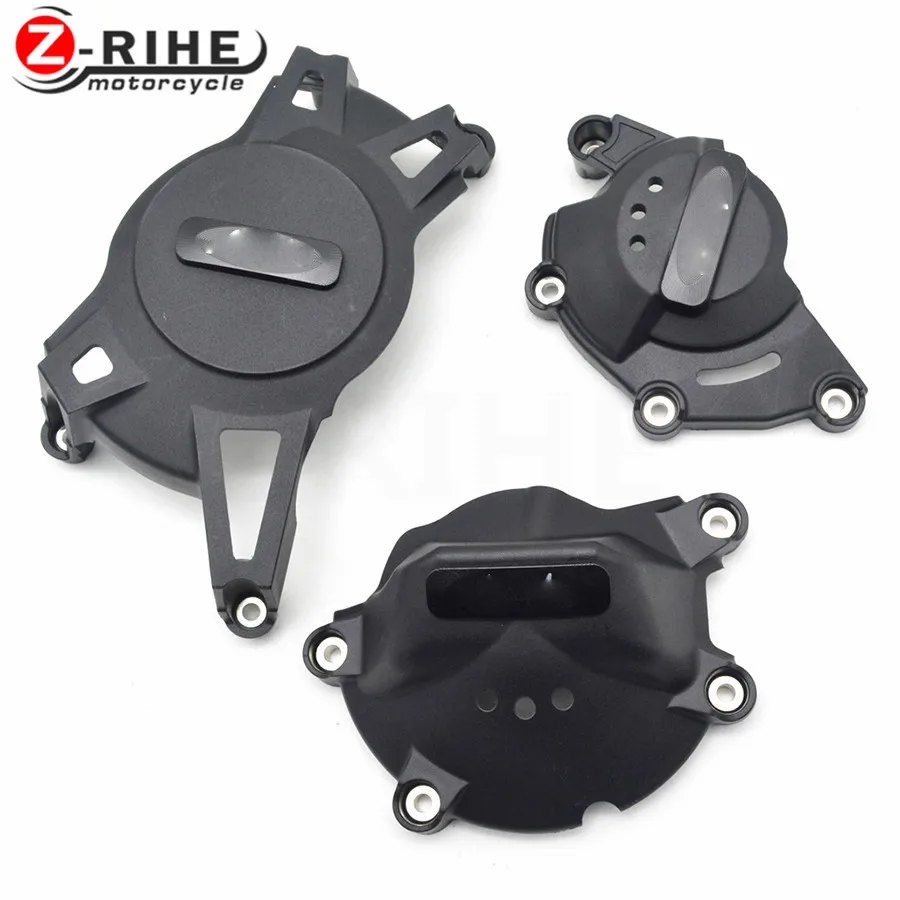 

FOR 1SET 2017 New CNC Aluminum&ABS Motorcycle Engine Protective Cover Accessories For Kawasaki Ninja 500R EX500 650R EX650 ER-6F