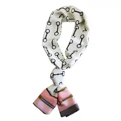 Маленькие узкие шарфы для женщин с принтом повязка для волос сумка шарф Лента Весна Лето шейный платок женский головной убор шейный платок