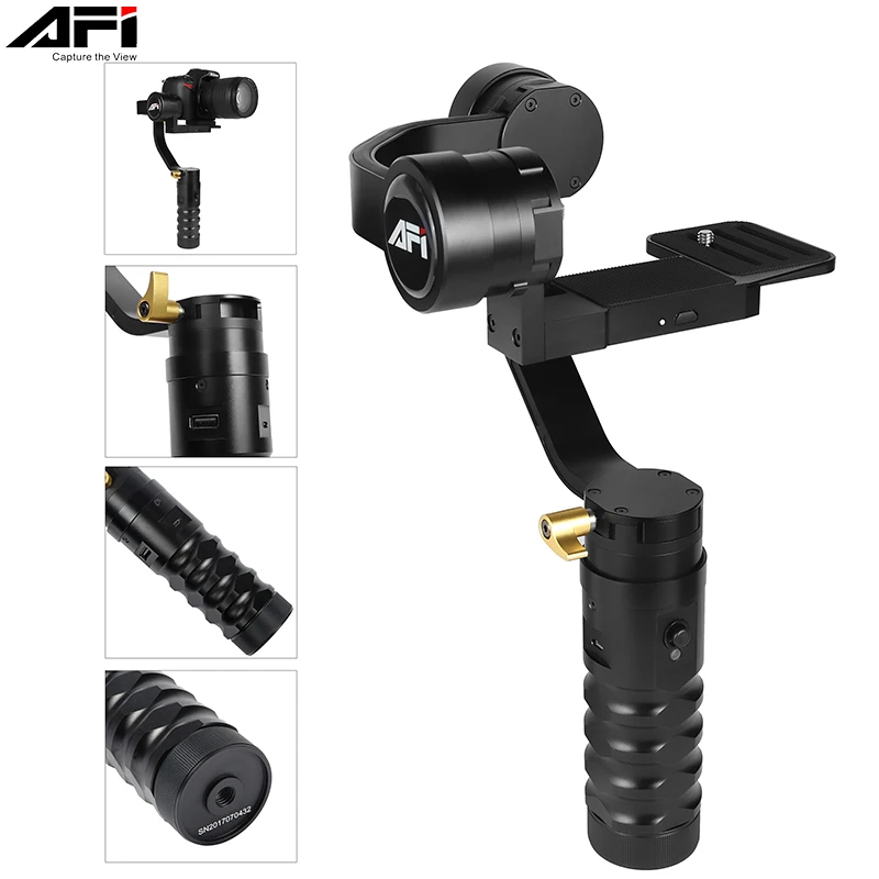 AFI VS 3SD Camera Stabilizer gimbal dslr soporte Handheld 3 Axle video mobile Brushless with Servo Follow Focus|gimbal stabilizer|steady gimbalfor