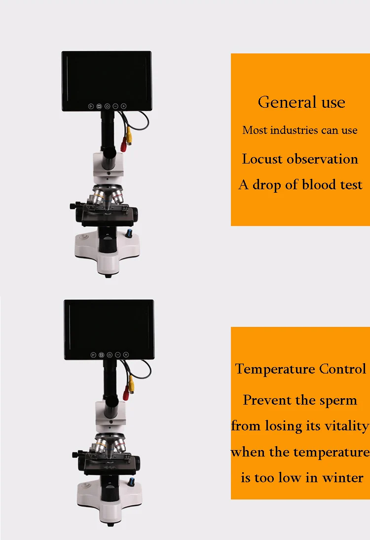 Professional Biological Microscope 400X with 3 Inches LCD Screen For Blood Detection Mites Aquaculture Instrument-15