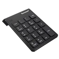 Sunreed Беспроводной USB 2.4 Г numpad цифровая клавиатура 19 кнопки клавиатуры Черный