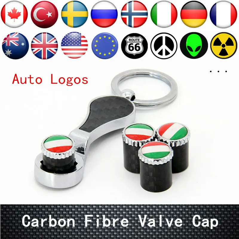 Car Stying Tire Valve Caps For Audi BMW Ford VW Ferrari Fiat Opel Honda Peugeot
