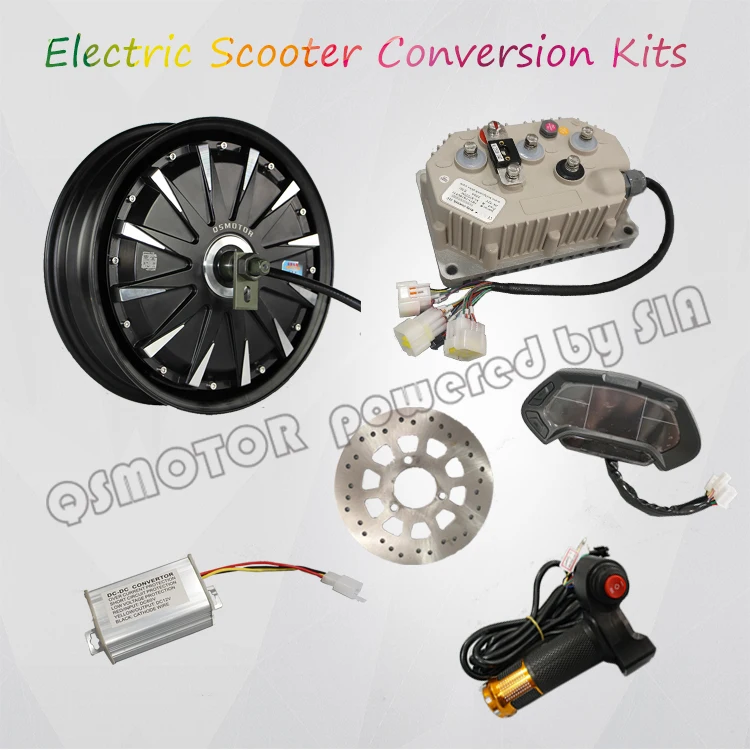 QS Motor 12inch 260 5000W Electric Motorcycle Kit/E Motorcycle Kit