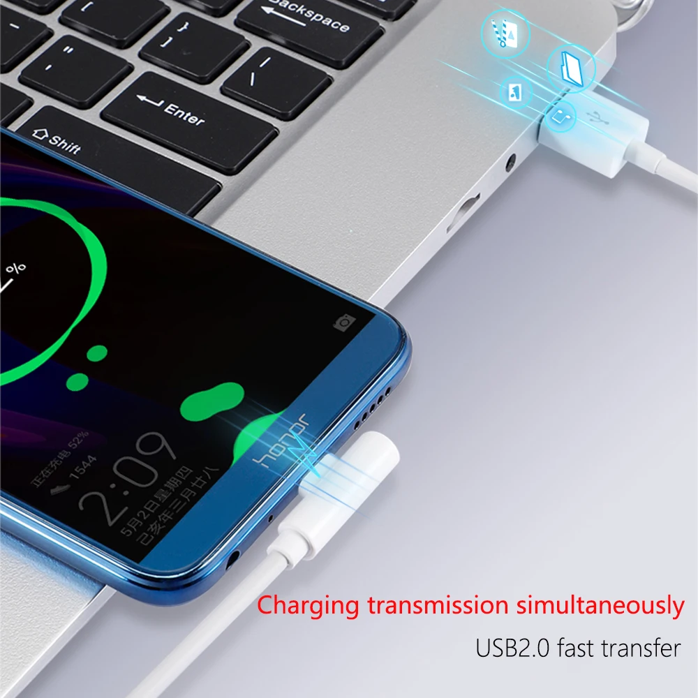 90 градусов Micro USB Type C кабель для Samsung Xiaomi Huawei 3A быстрое зарядное устройство